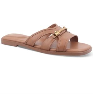 Brown Slide Sandals
